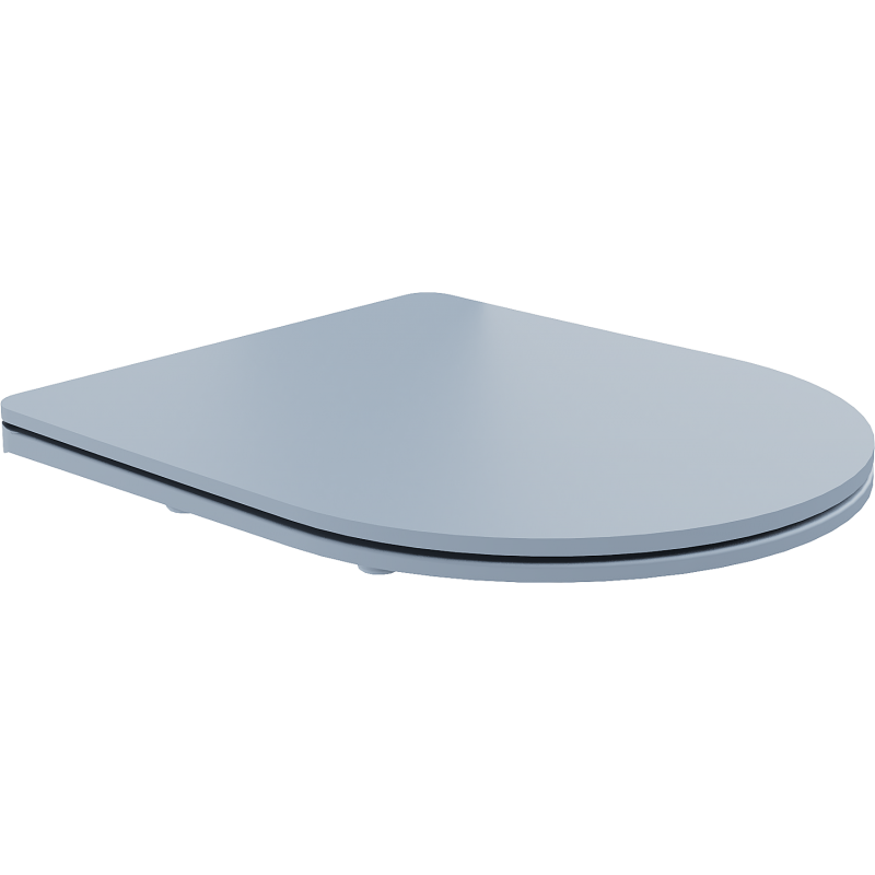 Mexen slim zacht sluitende wc-bril, duroplast, grijs-blauw mat - 39740069