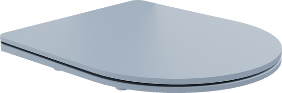 Mexen abattant WC à descente lente slim, duroplast, gris-bleu mat - 39740069