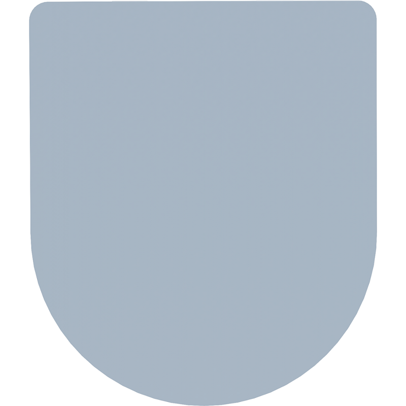 Mexen tampa com fechamento suave slim, duroplast, cinza-azulado mate - 39740069