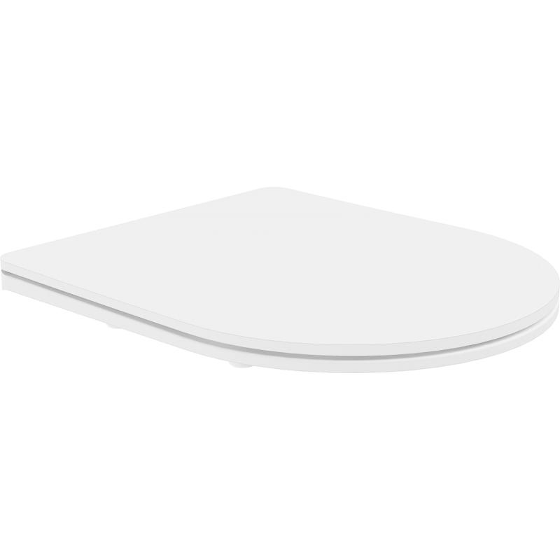 Mexen langsam schließender Toilettensitz Slim, Duroplast, weiß matt - 39740001