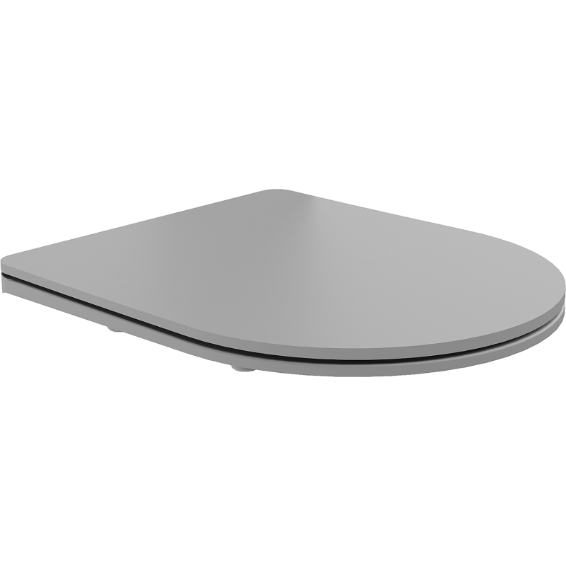 Mexen slow fall slim säte, duroplast, ljust grå matt - 39740061