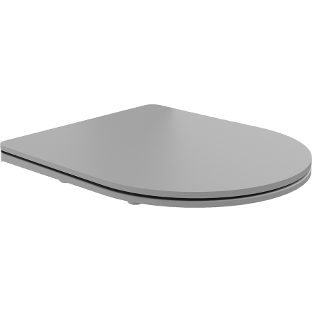 Mexen langsam schließender Slim-Sitz, Duroplast, helles graues Matt - 39740061