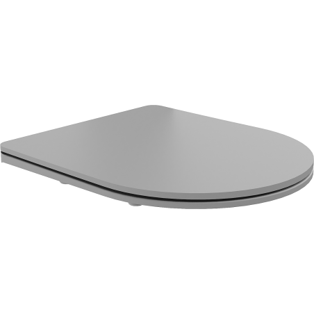 Mexen slow fall slim säte, duroplast, ljust grå matt - 39740061