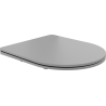 Mexen langsam schließender Slim-Sitz, Duroplast, helles graues Matt - 39740061