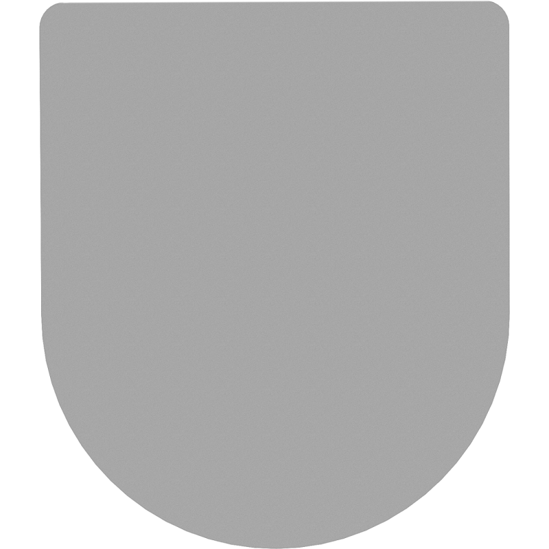 Mexen abattant à descente amortie slim, duroplast, gris clair mat - 39740061