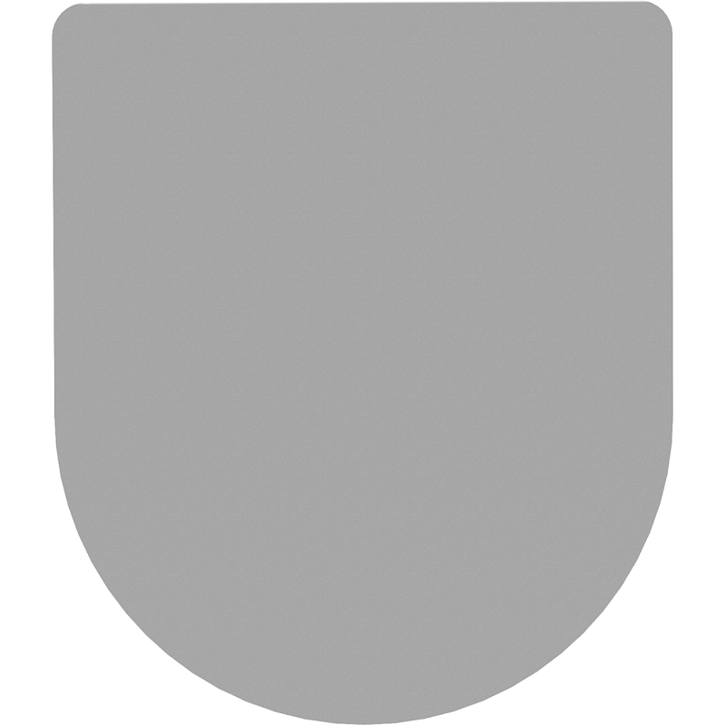 Mexen asiento de inodoro de cierre suave slim, duroplast, gris claro mate - 39740061