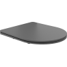 Mexen langsam schließender Sitz Slim, Duroplast, dunkelgrau matt - 39740071