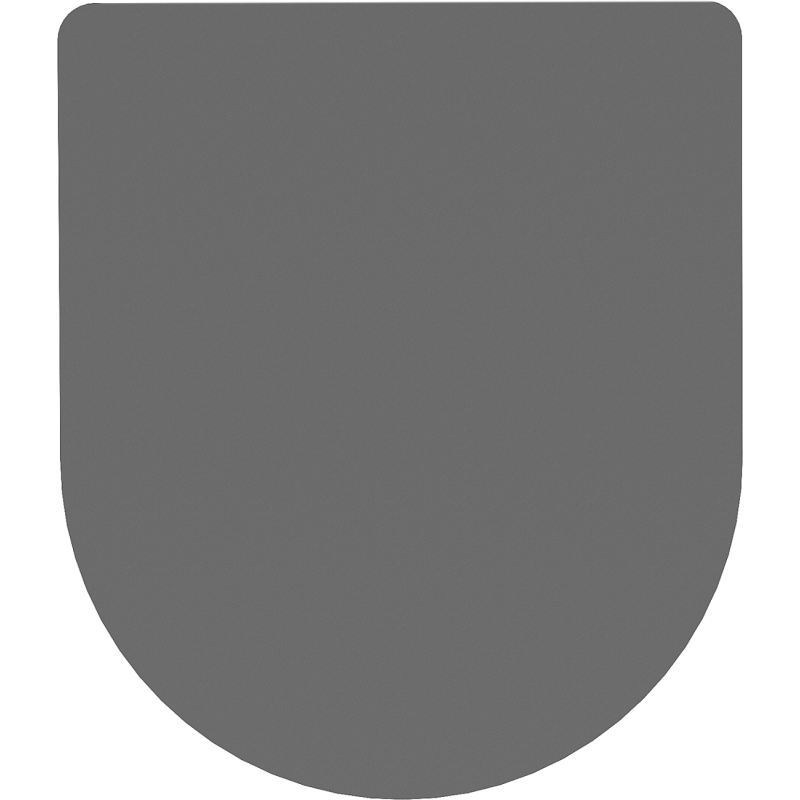 Mexen sedile a chiusura rallentata slim, duroplast, grigio scuro opaco - 39740071