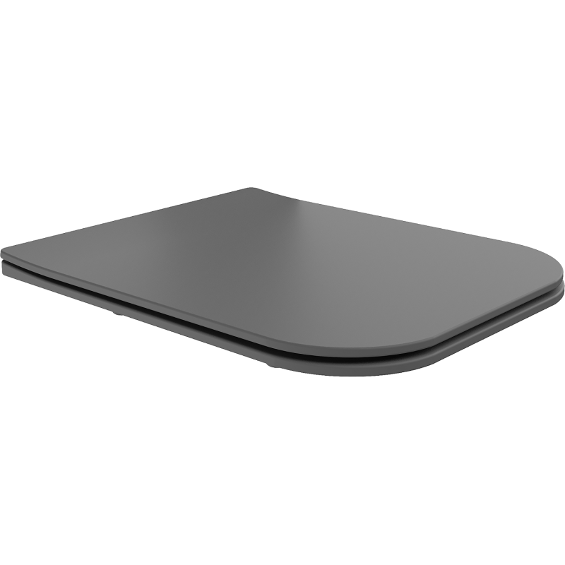Mexen Madox καπάκι λεκάνης αργής πτώσης slim, duroplast, γκρι σκούρο ματ - 39154061