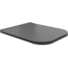 Mexen Madox abattant slim à descente lente, duroplast, gris foncé mat - 39154061