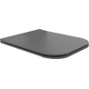 Mexen Madox slank, langzaam sluitende zitting, duroplast, donkergrijs mat - 39154061