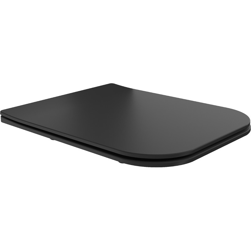 Mexen Madox aeglaselt langev Slim istmekate, duroplast, must matt - 39154085