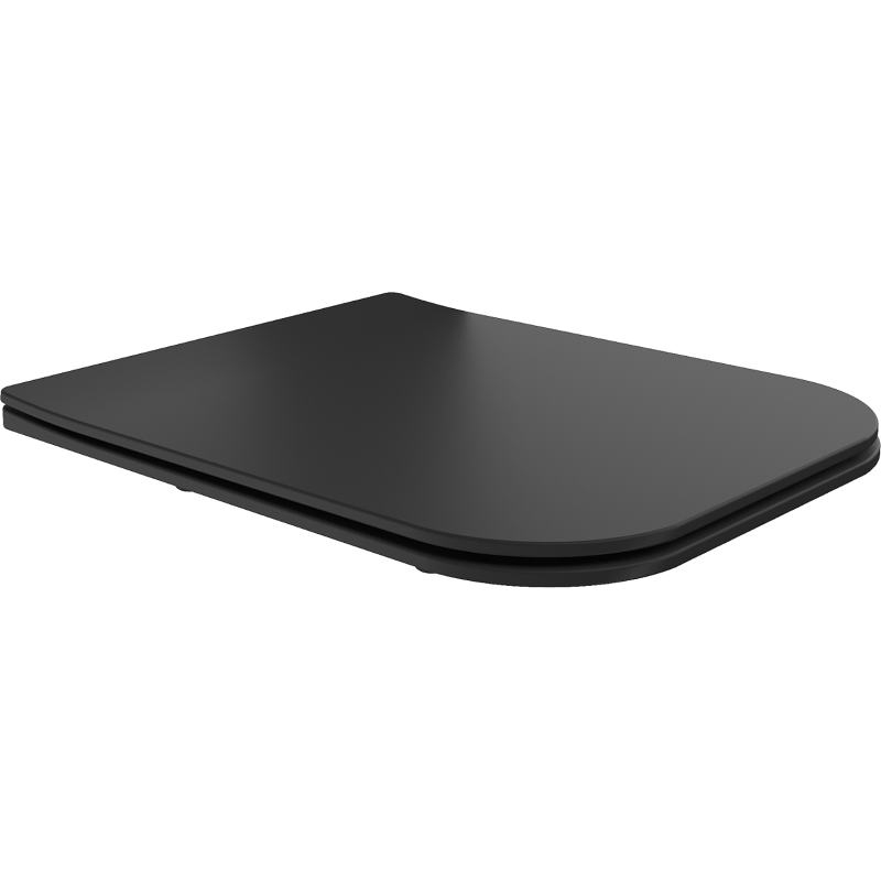 Mexen Madox tapa de caída amortiguada slim, duroplast, negro mate - 39154085