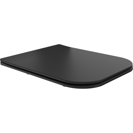 Mexen Madox lēni krītoša, plāna tualetes vāka plāksne, duroplasts, matēts melns - 39154085