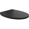 Mexen Egg aeglaselt sulguv õhuke iste, duroplast, must matt - 39243085