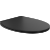 Mexen Egg daska s usporenim spuštanjem slim, duroplast, crna mat - 39243085