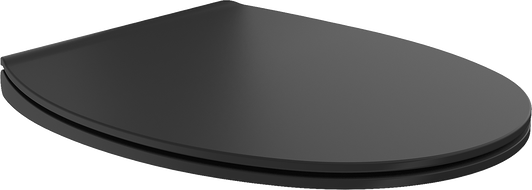 Mexen Egg abattant à descente lente slim, duroplast, noir mat - 39243085