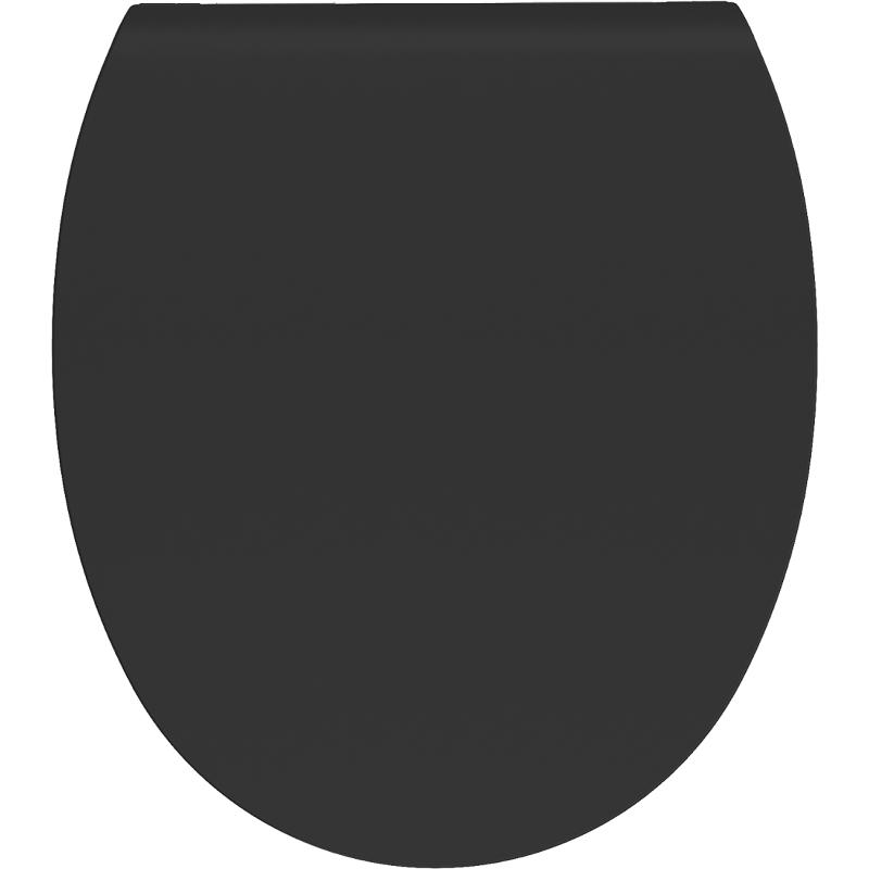 Mexen Egg abattant à descente lente slim, duroplast, noir mat - 39243085