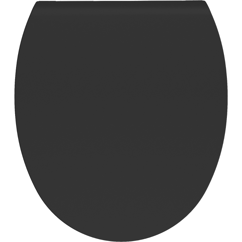 Mexen Egg slim, mjukstängande toalettsits, duroplast, svart matt - 39243085