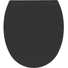 Mexen Egg soft-close slim toilet seat, duroplast, black matte - 39243085
