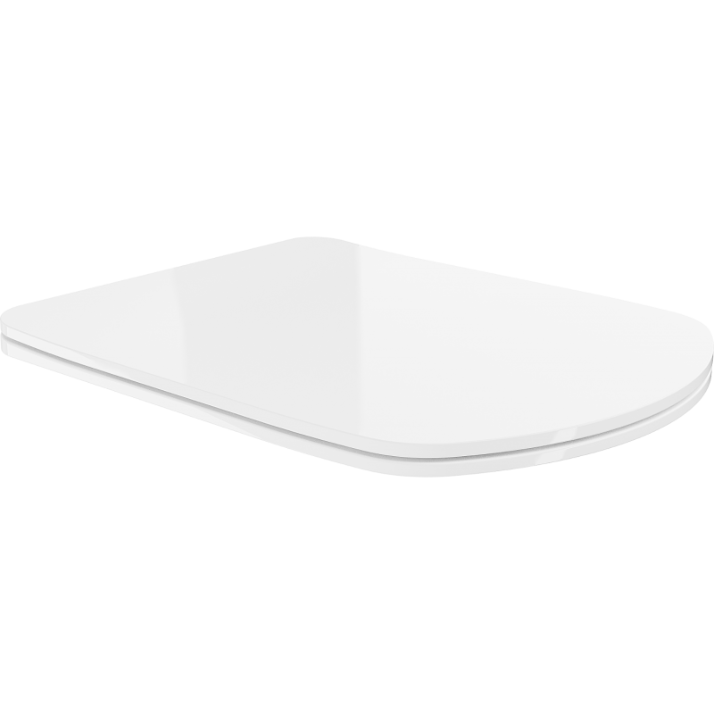 Mexen Vito tavoletta a chiusura rallentata slim, duroplast, bianco lucido - 39174000