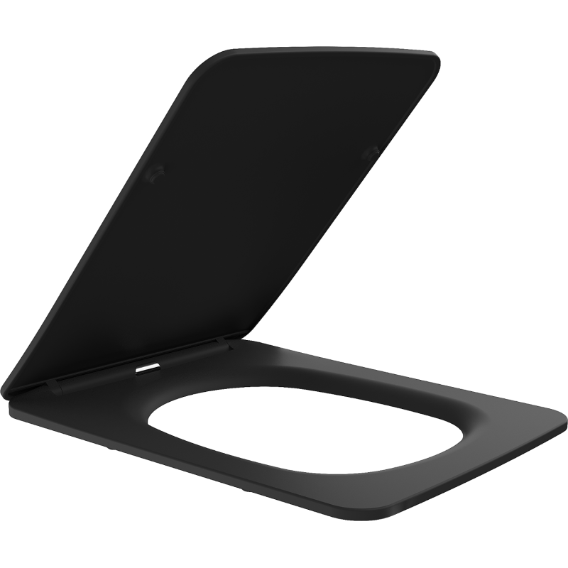 Mexen Vera langsam schließender Slim Sitz, Duroplast, Schwarz Matt - 39164085