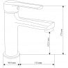 Mexen Sabre DB74 Badewannenset, schwarz - 72103DB74-70