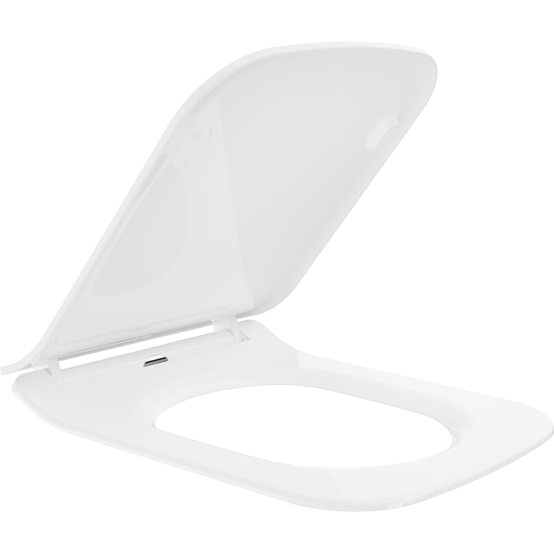 Mexen asiento de inodoro de cierre suave slim, duroplast, blanco brillo - 39240000