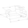 Mexen Sabre DB74 Badewannenset, schwarz - 72103DB74-70