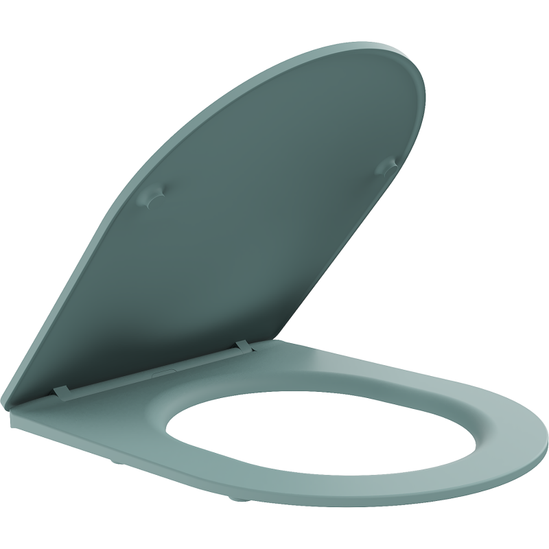 Mexen slow-close slim toilet seat, duroplast, light green matte - 39740048