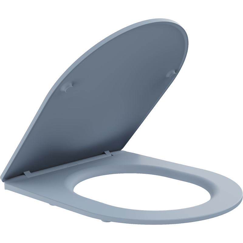 Mexen deska wolnoopadająca slim, duroplast, szary-niebieski mat - 39740069