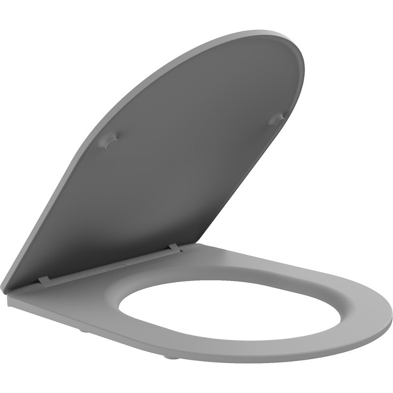 Mexen slim slow-closing seat, duroplast, light grey matte - 39740061