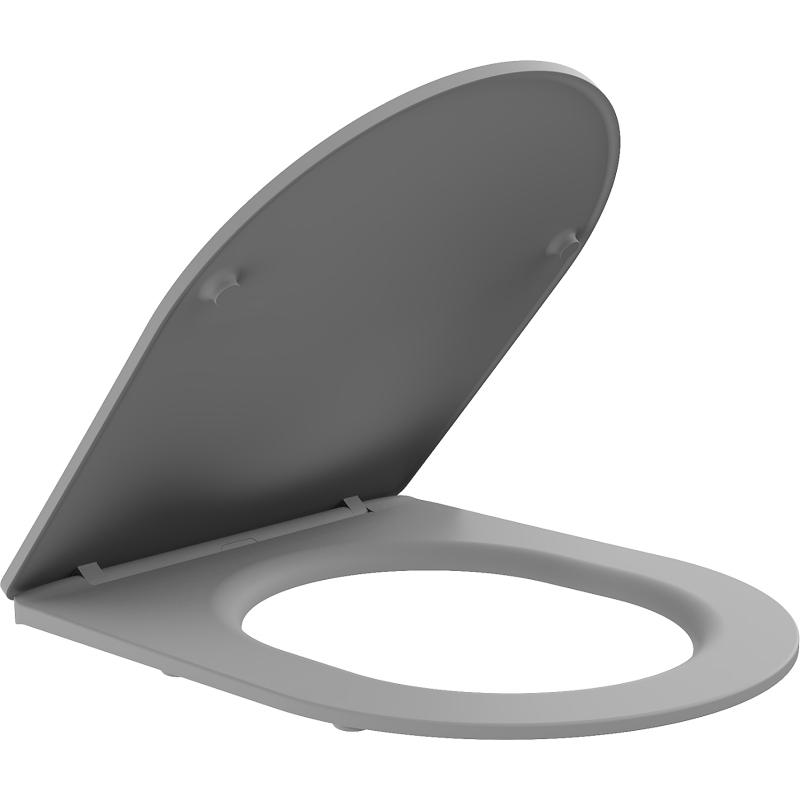 Mexen slow fall slim säte, duroplast, ljust grå matt - 39740061