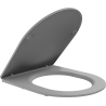 Mexen abattant de toilette à fermeture lente slim, duroplast, gris clair mat - 39740061