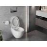 Mexen Egg WC-pott Rimless pehmelt sulguva slim kattega, duroplast, valge läikiv - 30245000