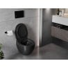 Mexen Egg cuvette WC Rimless avec abattant slim à descente lente, duroplast, noir mat - 30245070