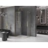 Mexen Velar L Duo cabine de douche coulissante 90 x 80 cm, transparent, dorée - 871-090-080-02-03-50