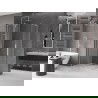 Mexen Velar L Duo douchecabine schuifbaar 100 x 90 cm, transparant, geborsteld nikkel - 871-100-090-02-03-97