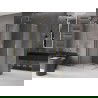 Mexen Velar L Duo, verschiebbare Duschkabine 90 x 80 cm, frostig, gebürstetes Gold - 871-090-080-02-33-55