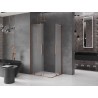 Mexen Velar L Duo klizna tuš kabina na razvlačenje 100 x 90 cm, mat, ružičasto zlato - 871-100-090-02-33-60