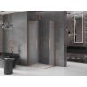 Mexen Velar L Duo sliding shower cabin 90 x 80 cm, frost, brushed copper - 871-090-080-02-33-65