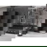Mexen Velar L Duo Duschkabine, verschiebbar, 100 x 90 cm, Graphit, Schwarz - 871-100-090-02-43-70