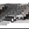 Mexen Velar Walk-in Duschwand 150 x 200 cm, graphit 8 mm, weiß - 871-150-000-43-20