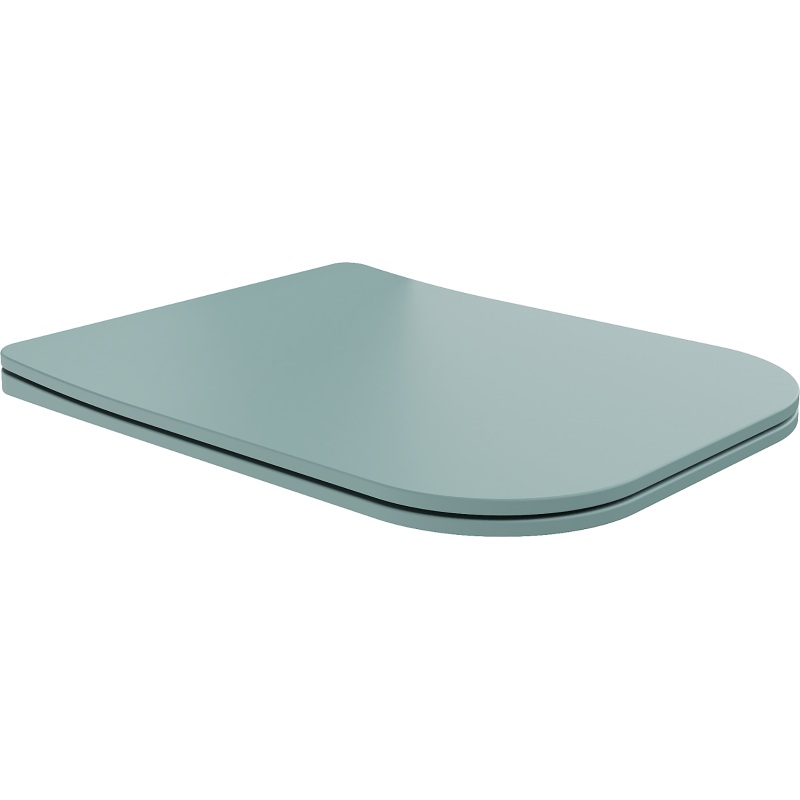 Mexen Teo zacht sluitende, slanke zitting, duroplast, lichtgroen mat - 39840048