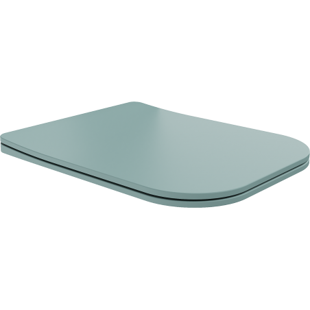Mexen Teo zacht sluitende, slanke zitting, duroplast, lichtgroen mat - 39840048