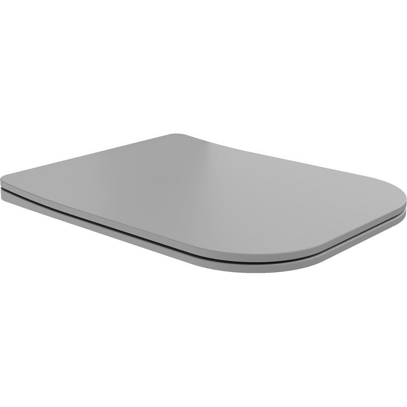 Mexen Teo slow-closing slim seat, duroplast, light gray matte - 39840061