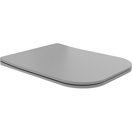 Mexen Teo slow-closing slim seat, duroplast, light gray matte - 39840061