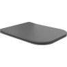 Mexen Teo lēni nolaižama tualetes sēdeklis Slim, duroplasts, tumši pelēks matēts - 39840071