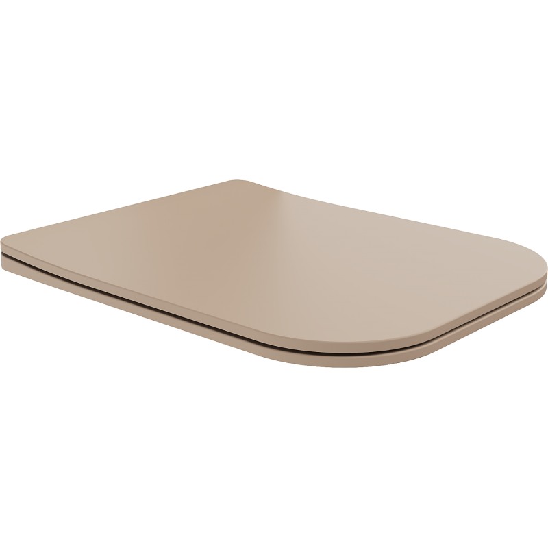 Mexen Teo slow-closing slim seat, duroplast, matte cappuccino - 39840064