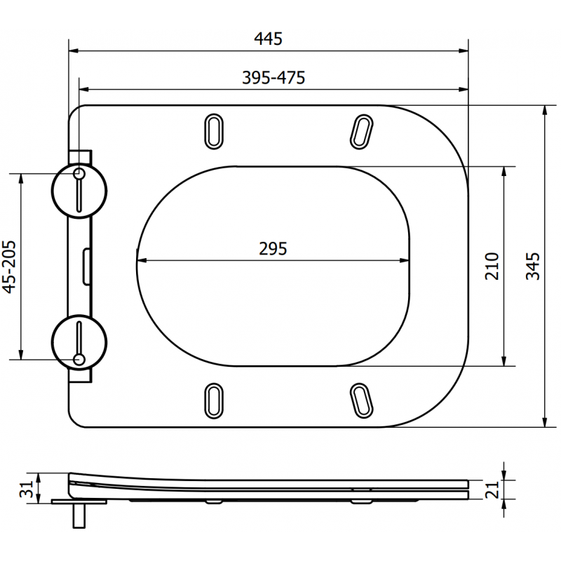 Mexen Teo slow-closing slim seat, duroplast, matte cappuccino - 39840064